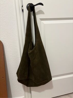 Suede Hobo Bag